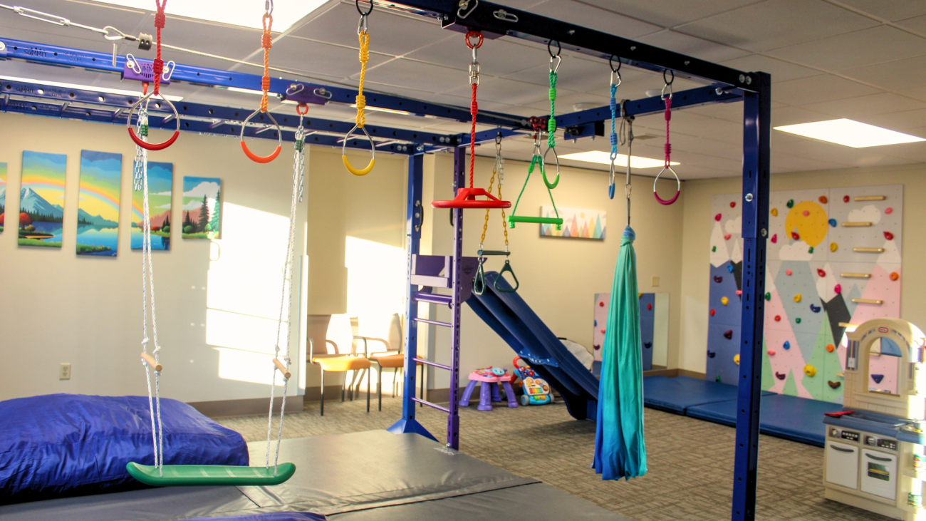 Pediatric therapy gym at Origami Greenlawn